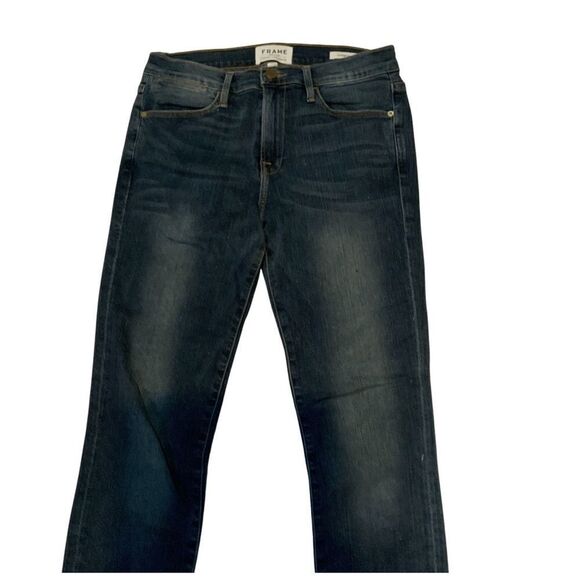 Frame Denim Le High stepped-hem skinny jeans Sz 26 - Picture 3 of 13